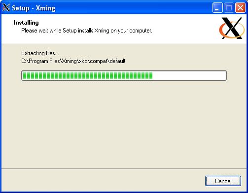 Installing Xming 7